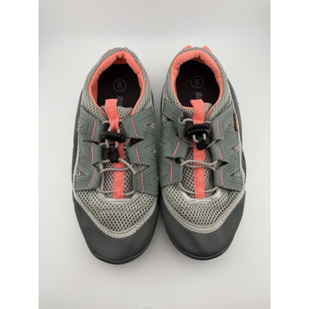 Northside Burke Womens Water Shoes Gray Coral Mesh Bungee Toggle Size‎ 8